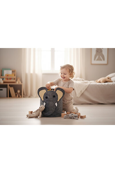 Soft and Baby Фетровий кошик для іграшок