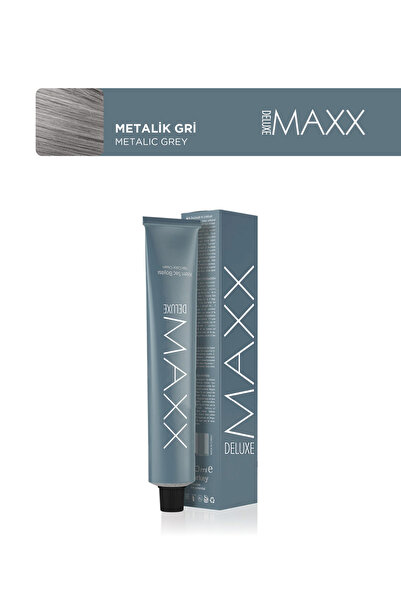 MAXX DELUXE Tüp Saç Boyası 100 ml Metalik Gri