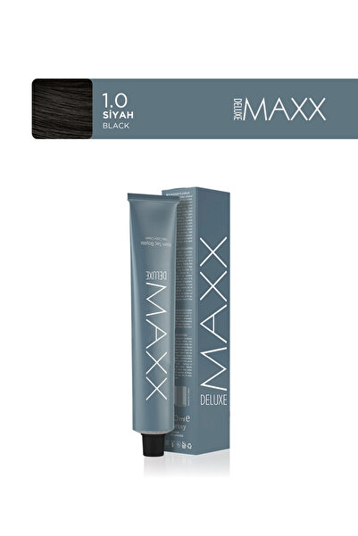 MAXX DELUXE Tüp Saç Boyası 100 ml 1.0 Siyah