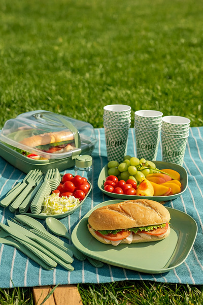 Sowo Home طقم نزهة 32 قطعة لـ 6 أشخاص