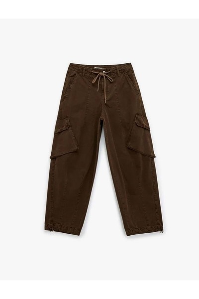 Koton Women's Clothing Trousers Brown