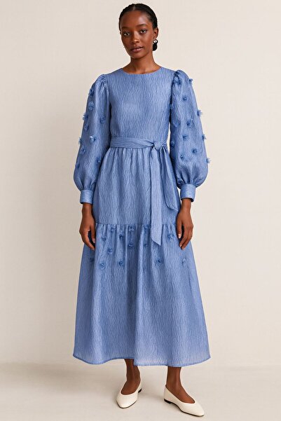 Kayra فستان جاكار مزين بالزهور