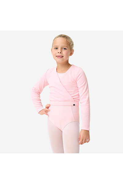 Decathlon Starever Çocuk Pembe Çapraz Bale Hırkası