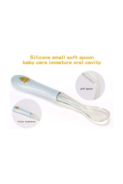 Rotho Babydesign ملاعق سيليكون (عبوة من قطعتين) - أخضر، فانيليا