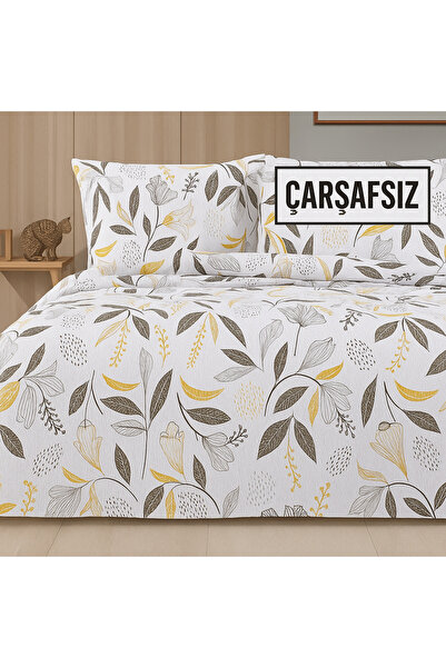 NazeninHome Гофре 100% бавовна Двоспальний комплект постільної білизни Charlotte