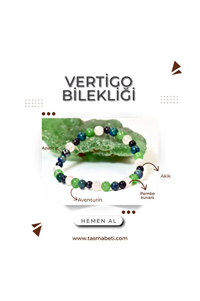 Doğaltaş Vertigo Destek Bilekliği – Denge, Topraklanma ve Zihinsel Huzur