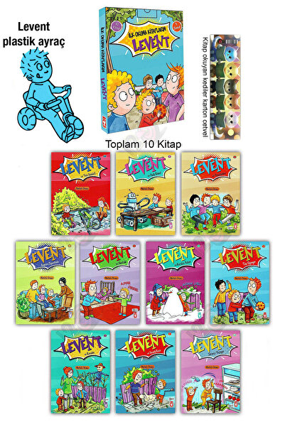 Timaş Çocuk Levent 1. Sınıflar için İlk Okuma Kitapları 1. Set (10 Kitap)