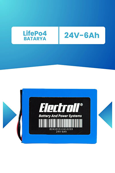 ELECTROLL 24V 6Ah LifePo4 Batarya