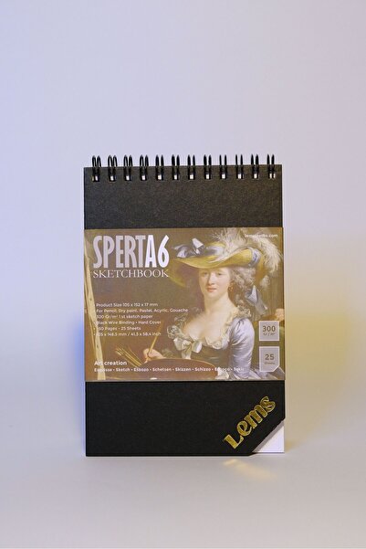 Lemsstudio Sperta A6 300Gr Sketchbook Sketchbook 50 Sheets. 25 Sheets Psbse Hard Cover Sketchbook