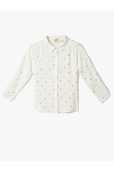 Koton Риза с дълъг ръкав и блестящо сърце