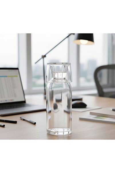 ÖZ HOME Cam Bardaklı Başucu Sürahi /Karaf
