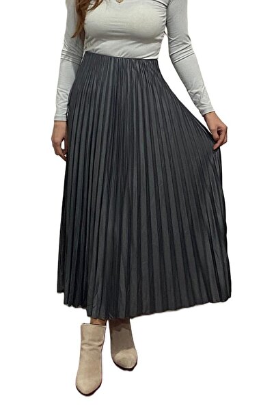 TAŞDELEN AVM ZENNE piliseli etek tesettür lacivert etek, kahverengi etek ,siy...