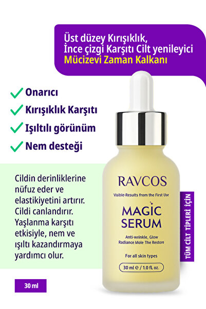 Yüz Serumu – Anti Aging, Kırışıklık Karşıtı Onarıcı & Besleyici Mucize Serum 30 ML