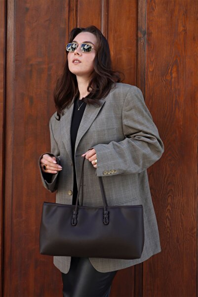 MARSEPTUN Lemi Double Handle Bitter Brown Matte Bag