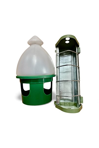 Genel Markalar Güvercin Suluk 1,5 Lt ve 25 Cm Metal Yemlik Set