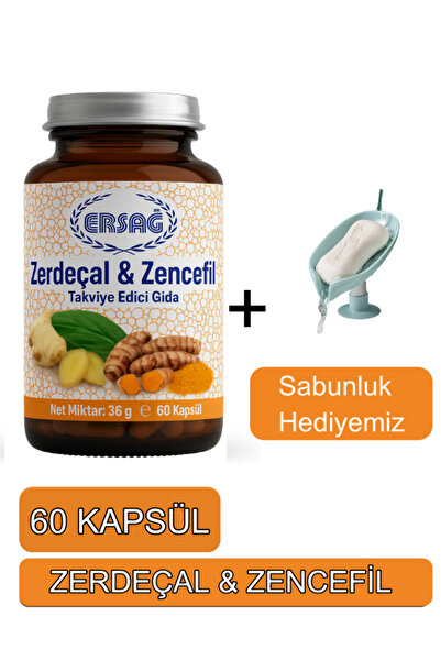 Ersağ ZERDEÇAL ZENCEFİL Gıda Takviyesi - Sabunluk Hediyemiz 2027-034