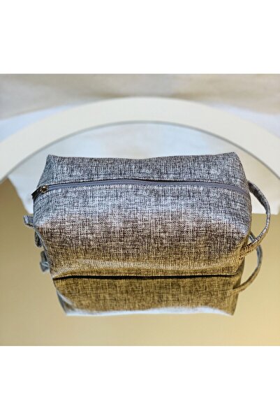 Mady Aksesuar Сив калъф за моливи, чантичка за грим, органайзер с подплата