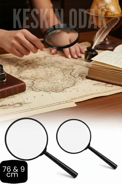 Transformacion Ручний лупа з оптичним об'єктивом 6 і 9 см | Професійна лінза для читання, хобі, колекціонування 719687