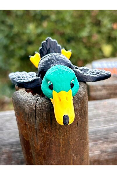 pynarix Ördek Figür Oyuncak- Su Üzerindeki Zarafet:Yeşilbaşlı Ördek🦆✨🌅 3D H...