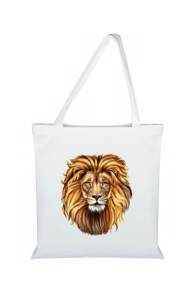 Özcan Tasarım Lion Printed Tote Bag - Lion Bag