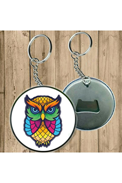 Özcan Tasarım نموذج البومة - سلسلة مفاتيح مع فتاحة