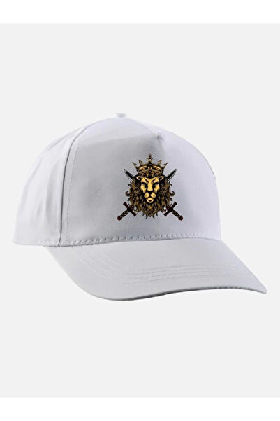 Özcan Tasarım قبعة مطبوعة على شكل أسد - قبعة أسد