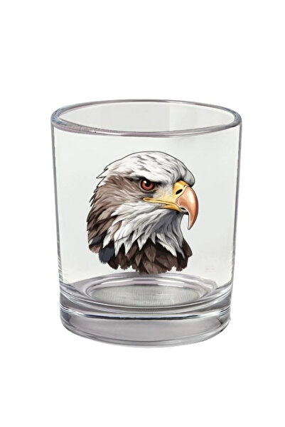 Özcan Tasarım كأس ويسكي مطبوع عليه نسر - كأس نسر