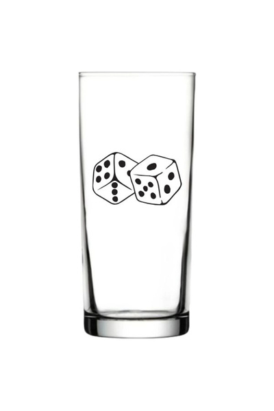 Özcan Tasarım Dice Printed Raki Glass - Raki Glass with Dice