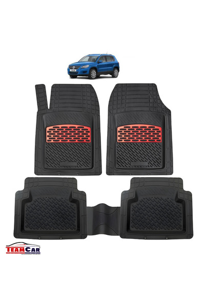 TEAMCAR Πατάκια αυτοκινήτου τύπου δίσκου συμβατά με Volkswagen Tiguan AD1 SUV...