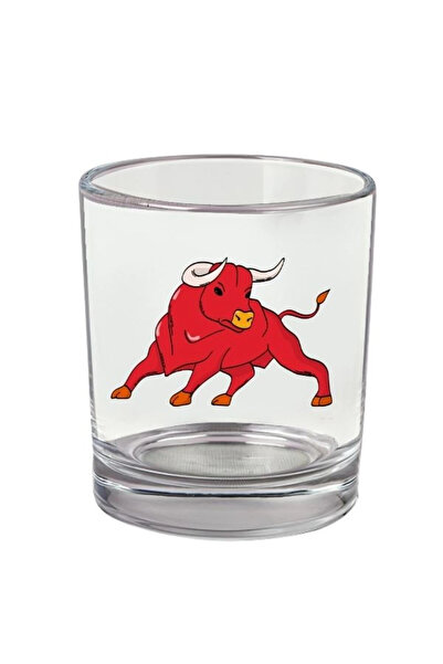 Özcan Tasarım كأس ويسكي مطبوع عليه ثور - كأس ثور