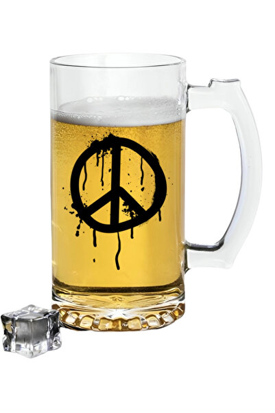 Özcan Tasarım Peace Symbol Beer Glass - Beer Glass