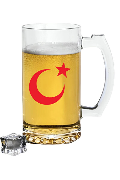 Özcan Tasarım Moon Star Printed Beer Glass - Beer Glass