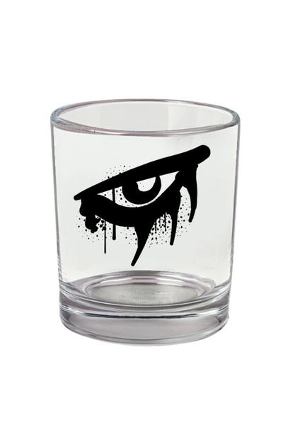 Özcan Tasarım كأس ويسكي مطبوع على شكل عين - كأس الشيطان