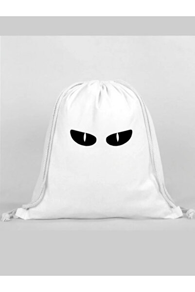 Özcan Tasarım Eye Printed Backpack - Drawstring Sports Bag