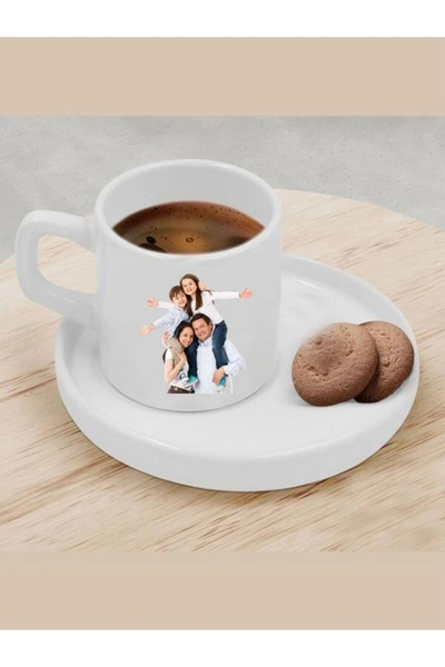 Personalized Photo Cup - Illustrated Turkish Coffee Cup