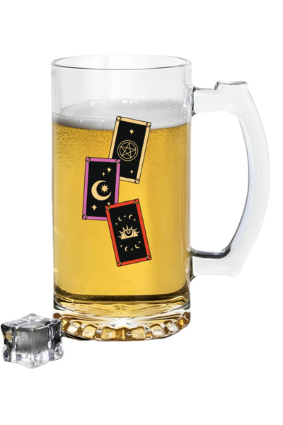 Özcan Tasarım كأس البيرة المطبوعة بالعلم الفلكي - كأس البيرة