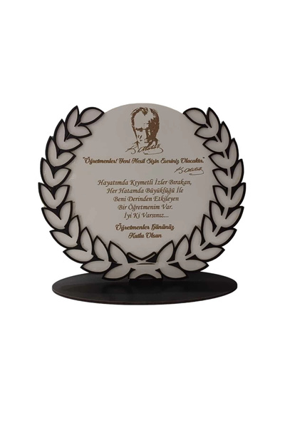 Özcan Tasarım Cadou de Ziua Profesorului Placă din lemn de dimensiuni mari