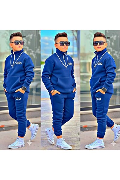 EFSACE طقم أطفال من الصوف المطرز للجنسين من ألو