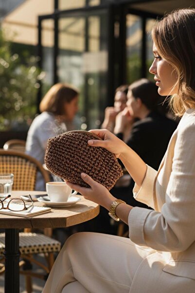 ANJEA حقيبة يد لامعة على شكل زجاجة منحة صغيرة