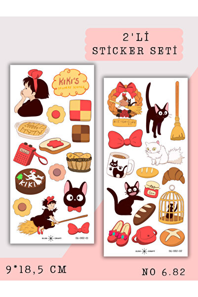 Else Craft 2'li Kiki’nin Teslimat Servisi Ghibli Temalı Sticker 6.82 - Ajanda...