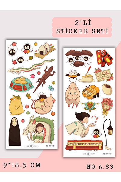 Else Craft 2'li Spirited Away - Ruhların Kaçışı Temalı Sticker 6.83 - Ajanda ...