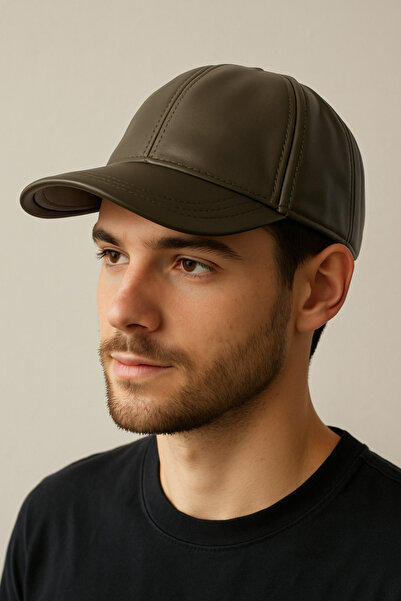 Rupen Kraft 100% genuine leather hat sport hat leather cap kep leather hat suede adjustable size