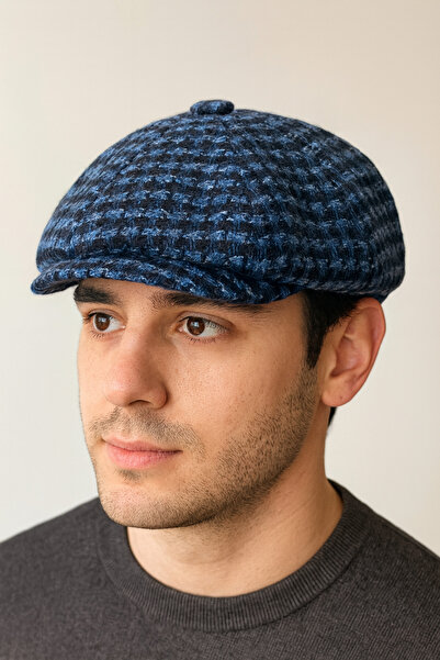 Rupen Kraft Winter special fabric woolen peaky blinders model draped unisex woolen cap hat