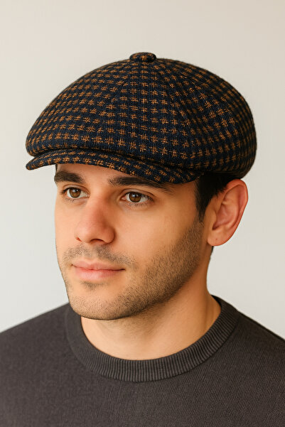 Rupen Kraft Winter special fabric woolen peaky blinders model draped unisex woolen cap hat