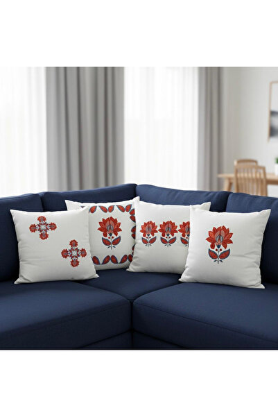 cuboo home Set of 4 Throw Pillow Covers with Ethnic Bohemian Patterns