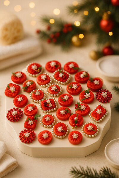 Genel Markalar Yılbaşı Noel Temalı Mini Sabun Süs El Yapımı Dekoratif Şık Kar...