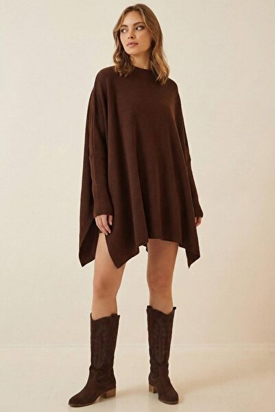 onno style women معطف بانشو قياسي من التريكو المسطح