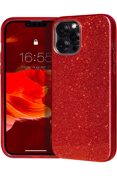 GRABONO Apple iPhone 11 Pro Kılıf Parlak Simli Muhteşem Görünüm, Sert ve Daya...