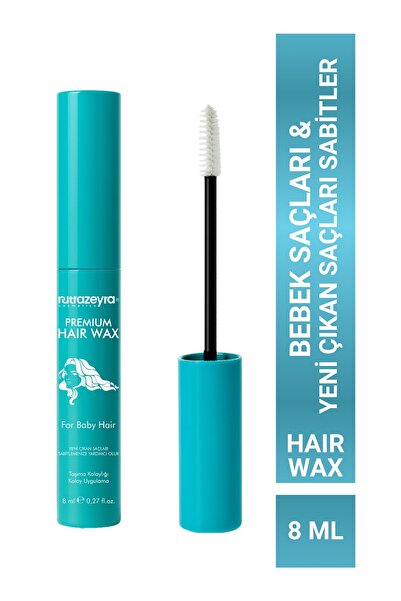 Nutrazeyra Cosmetics Saç Sabitleyici Wax Fırça Başlıklı Bebek Saçlar ve Yeni Çıkan Saçlar İçin Premium Hair Wax