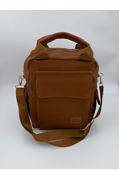 Marvelis حقيبة كتف وحقيبة ظهر من الجلد الساتان الناعم من لوسا تابا